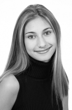 Headshots of Brandi Nikolovski for modeling portfolio.