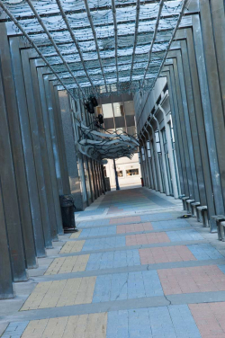 Pedestrian Walkway in Yorkville Toronto as Photographed by Migue