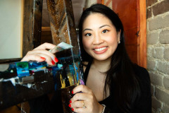 Photos of Grace Yeh for a Grant Thornton recruitment campaign