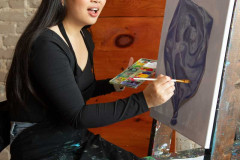 Photos of Grace Yeh for a Grant Thornton recruitment campaign