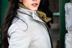 Full-Length Environmental-Portrait of Veronica Hortiguela wearin